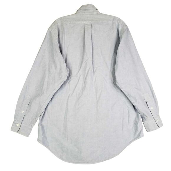 Polo Ralph Lauren Oxford Shirt Mens Size Large L 16 Button Down Solid Blue - Picture 3 of 10